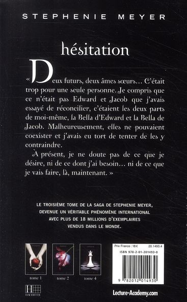 Quatrième de couverture de « Hésitation »