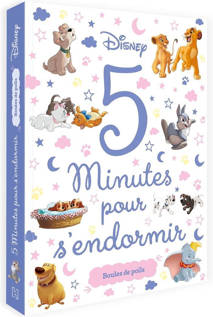 Couverture du livre « DISNEY CLASSIQUES - 5 MINUTES POUR S'ENDORMIR - BOULES DE POILS » de Xxx, librairie Les Contes Infusés à Corte