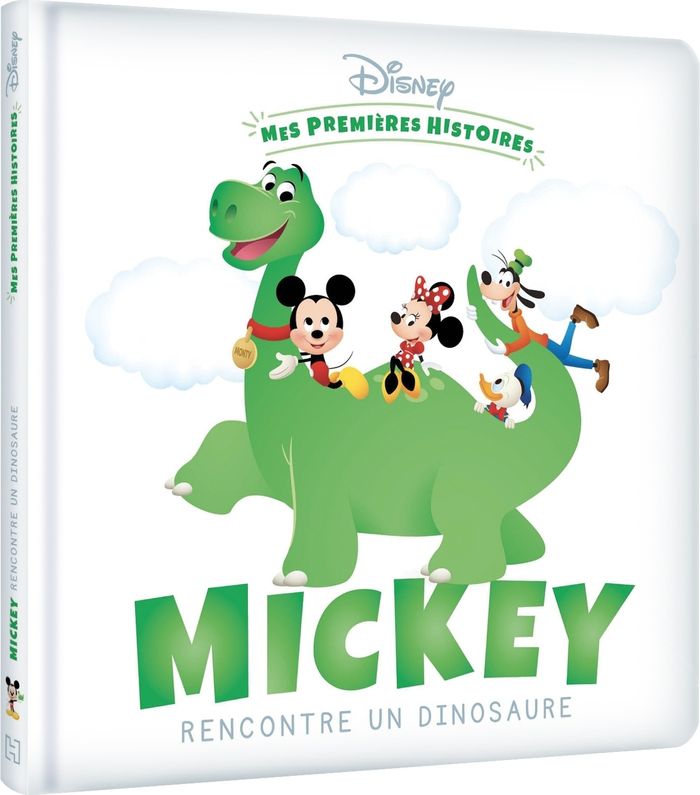 Couverture du livre « DISNEY - MES PREMIERES HISTOIRES - MICKEY RENCONTRE UN DINOSAURE » de Xxx, librairie Les Contes Infusés à Corte