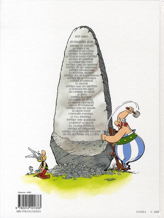 Quatrième de couverture de « ASTERIX - T01 - ASTERIX - ASTERIX LE GAULOIS - N 1 »