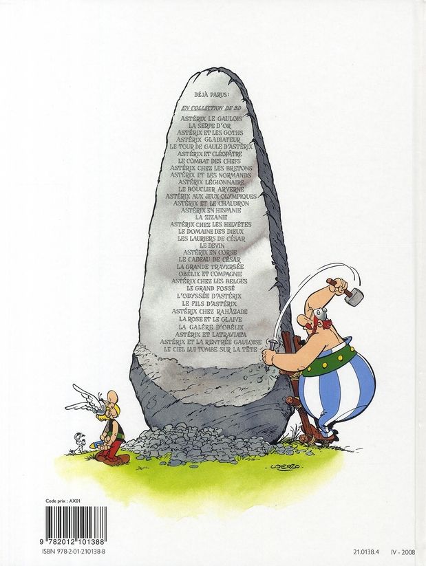 Quatrième de couverture de « ASTERIX - T06 - ASTERIX - ASTERIX ET CLEOPATRE - N 6 »