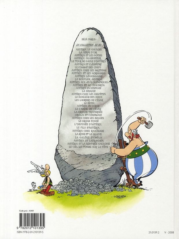 Quatrième de couverture de « ASTERIX - T07 - ASTERIX - LE COMBAT DES CHEFS - N 7 »