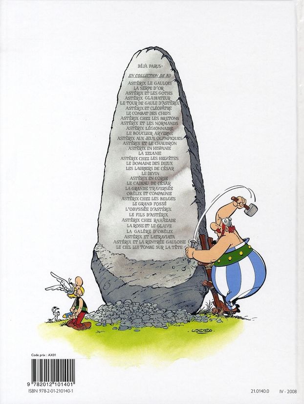 Quatrième de couverture de « ASTERIX - T08 - ASTERIX - ASTERIX CHEZ LES BRETONS - N 8 »