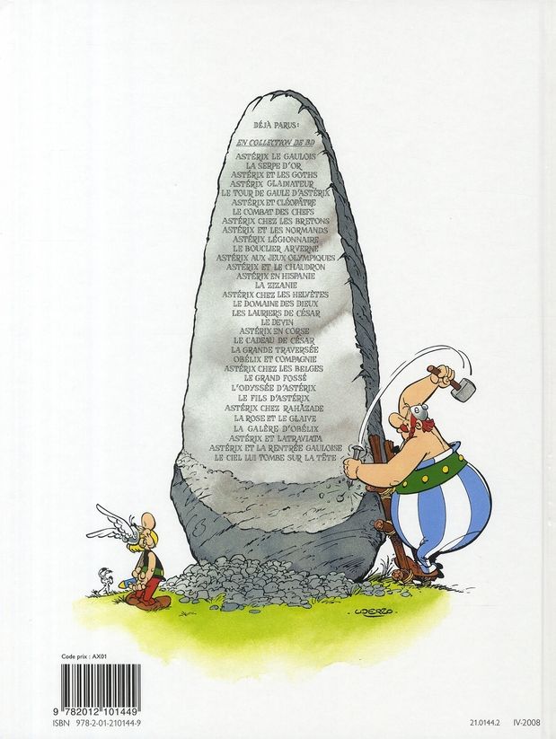 Quatrième de couverture de « ASTERIX - T12 - ASTERIX - ASTERIX AUX JEUX OLYMPIQUES - N 12 »
