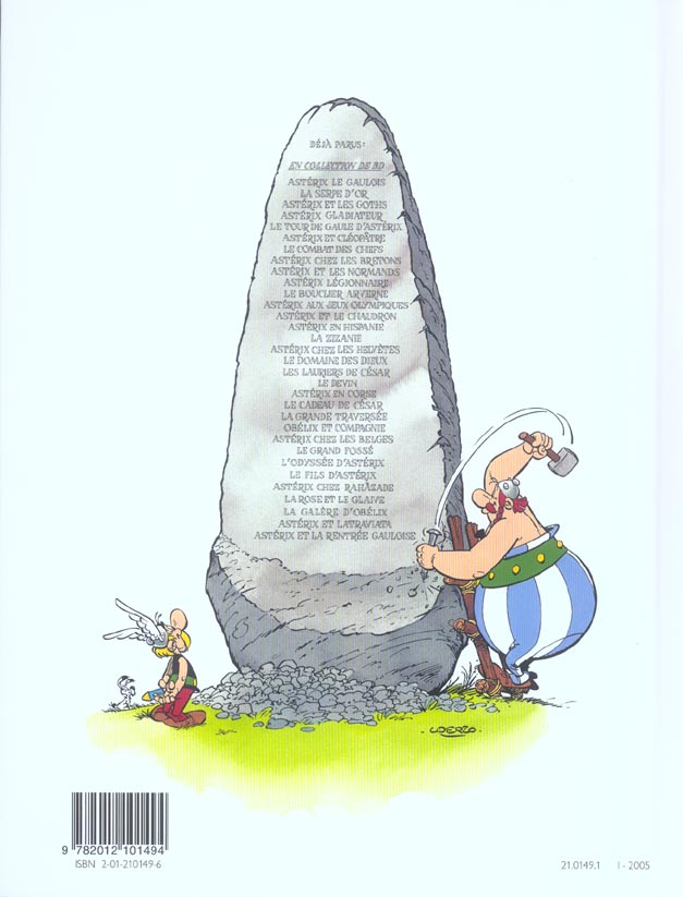 Quatrième de couverture de « ASTERIX - T17 - ASTERIX - LE DOMAINE DES DIEUX - N 17 »