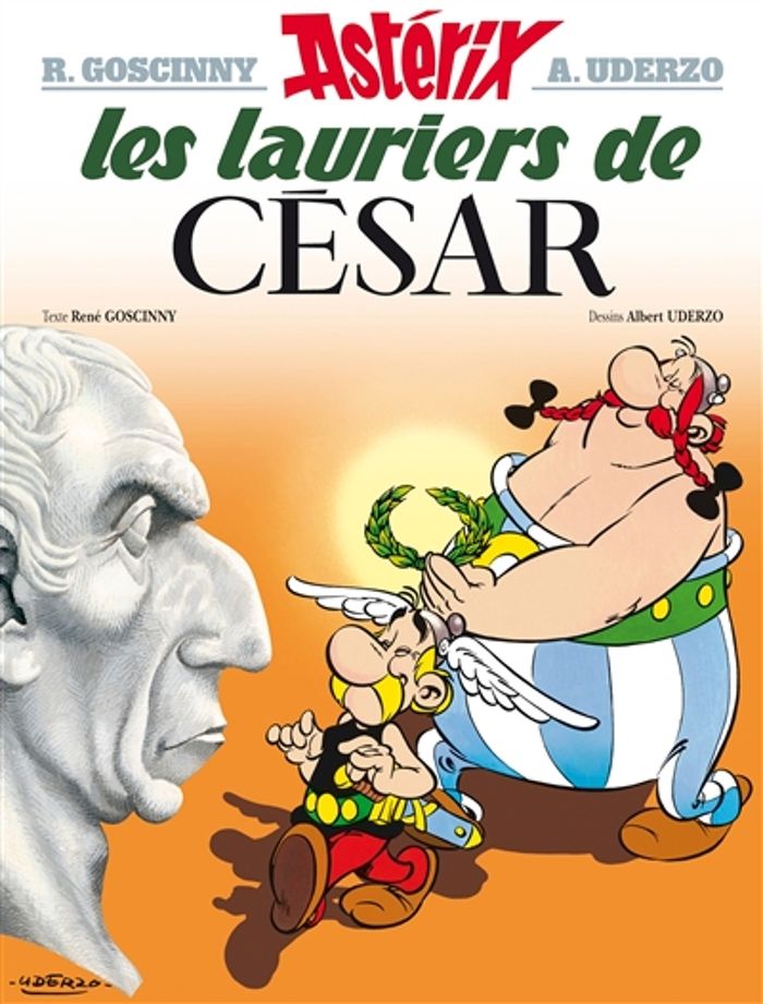 Couverture du livre « ASTERIX - T18 - ASTERIX - LES LAURIERS DE CESAR - N 18 » de Goscinny/uderzo, librairie Les Contes Infusés à Corte