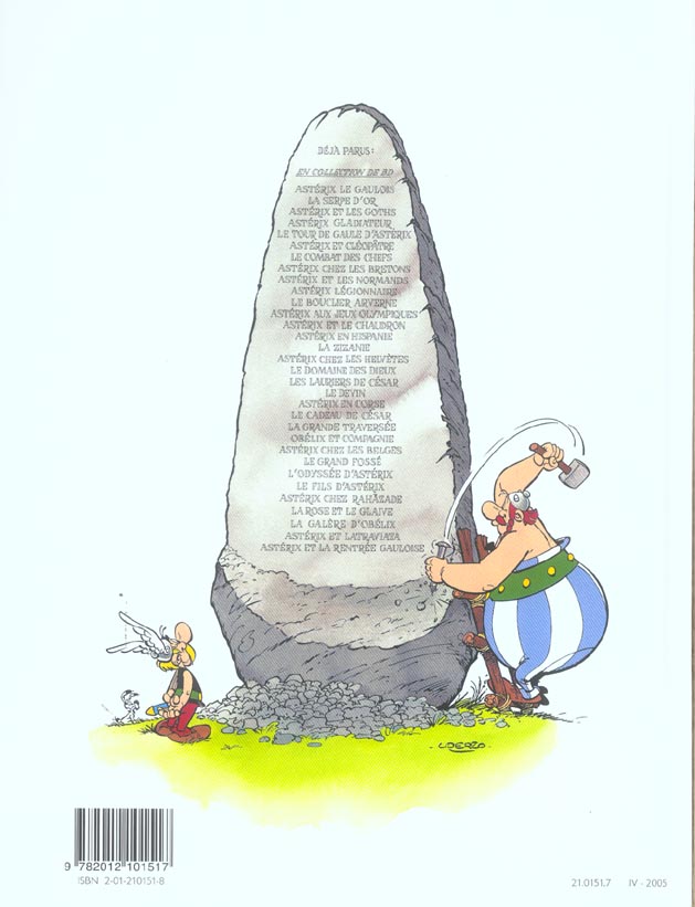Quatrième de couverture de « ASTERIX - T19 - ASTERIX - LE DEVIN - N 19 »