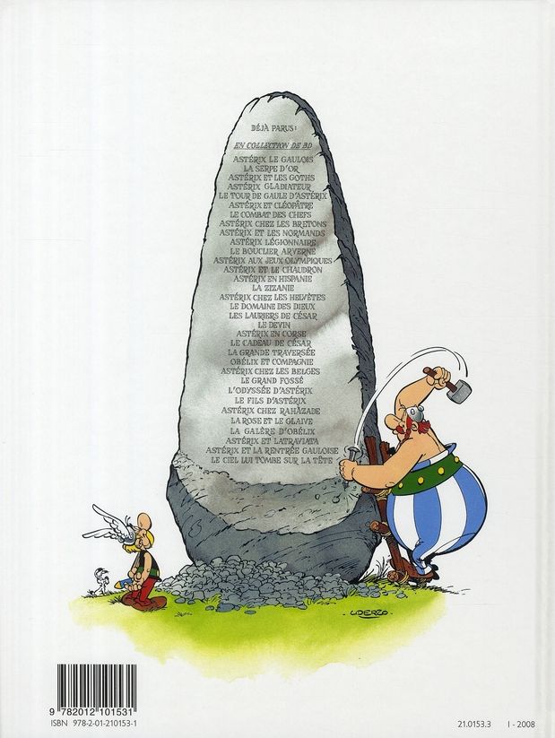 Quatrième de couverture de « ASTERIX - T21 - ASTERIX - LE CADEAU DE CESAR - N 21 »