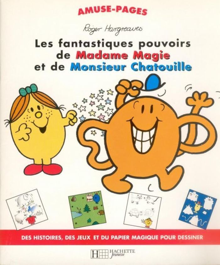 Couverture du livre « Les fantastiques pouvoirs de Madame Magie et de Monsieur Chatouille » de Roger Hargreaves, librairie Les Contes Infusés à Corte
