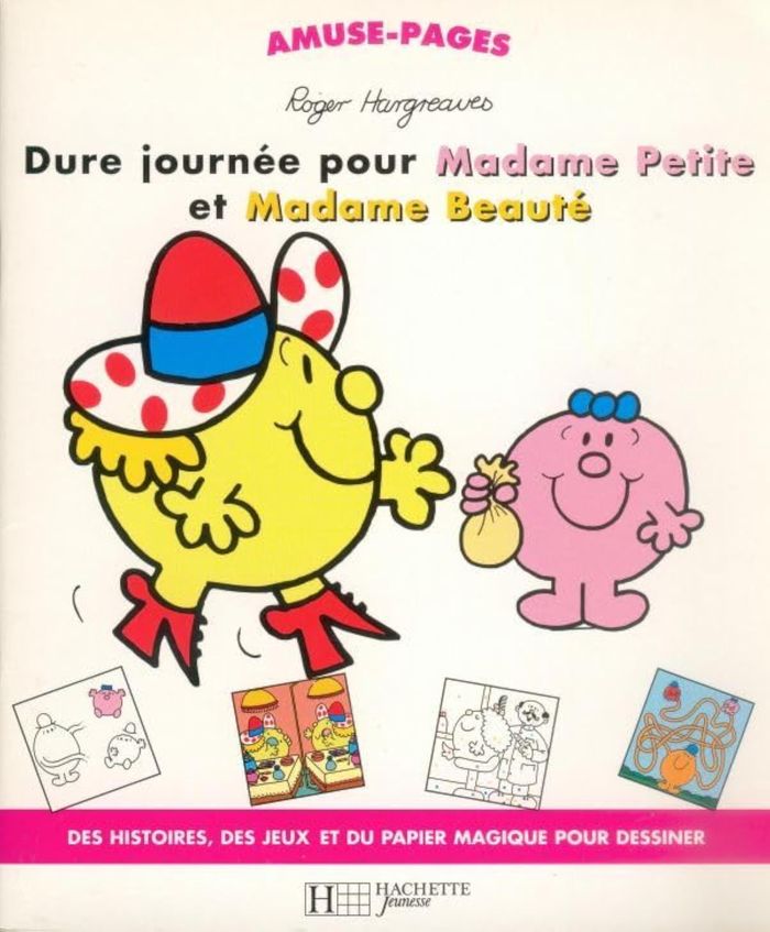 Couverture du livre « Dure journée pour Madame Petite et Madame Beauté » de Roger Hargreaves, librairie Les Contes Infusés à Corte