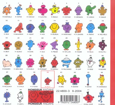 Quatrième de couverture de « MONSIEUR PETIT »