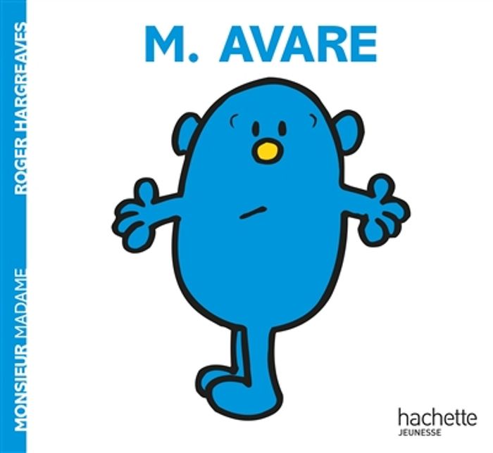 Couverture du livre « MONSIEUR AVARE » de Roger Hargreaves, librairie Les Contes Infusés à Corte