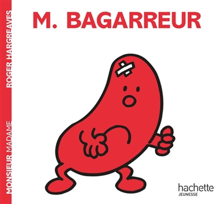 Couverture du livre « MONSIEUR BAGARREUR » de Roger Hargreaves, librairie Les Contes Infusés à Corte
