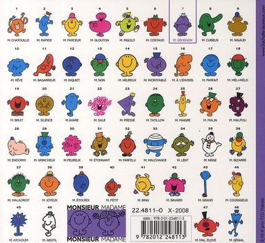 Quatrième de couverture de « MONSIEUR GROGNON »
