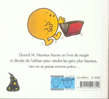 Quatrième de couverture de « M. Heureux et le magicien »