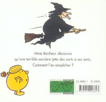 Quatrième de couverture de « Mme Bonheur et la sorcière »