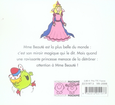 Quatrième de couverture de « Mme Beauté et la princesse »