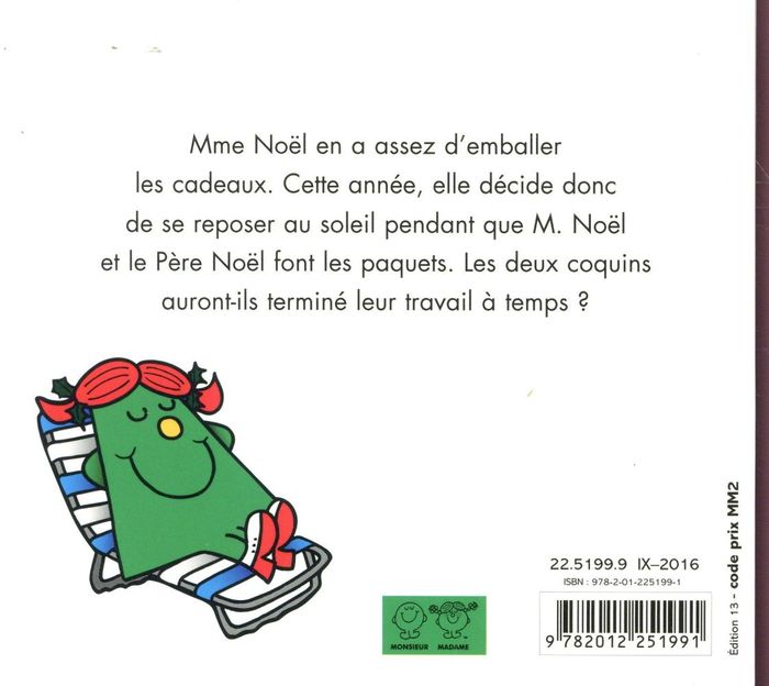 Quatrième de couverture de « Mme Noël »