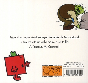 Quatrième de couverture de « M. Costaud et l'ogre »