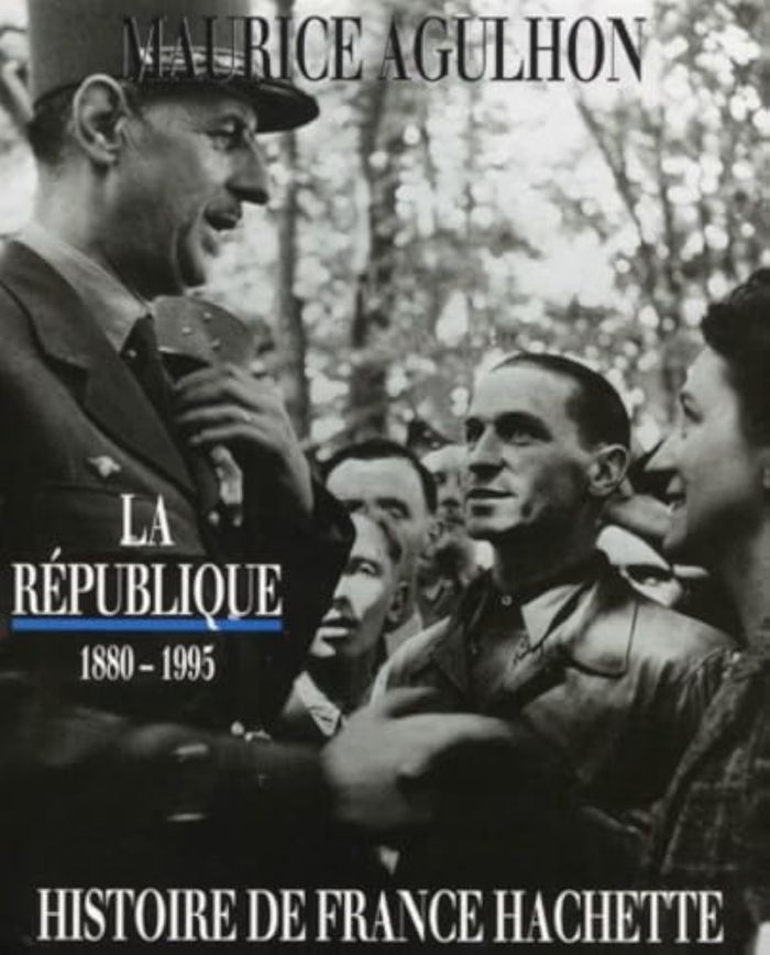 Couverture du livre « HISTOIRE DE FRANCE - LA REPUBLIQUE 1880-1995 (TOME 5) - DE JULES FERRY A FRANCOIS MITTERRAND » de Maurice Agulhon, librairie Les Contes Infusés à Corte