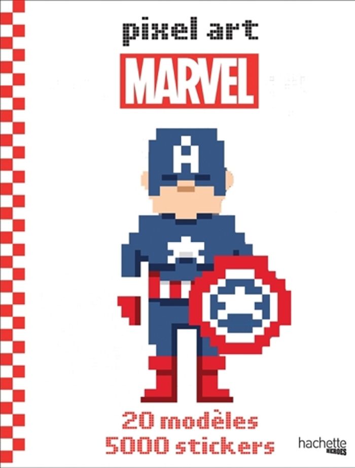 Couverture du livre « PIXEL ART MARVEL », librairie Les Contes Infusés à Corte
