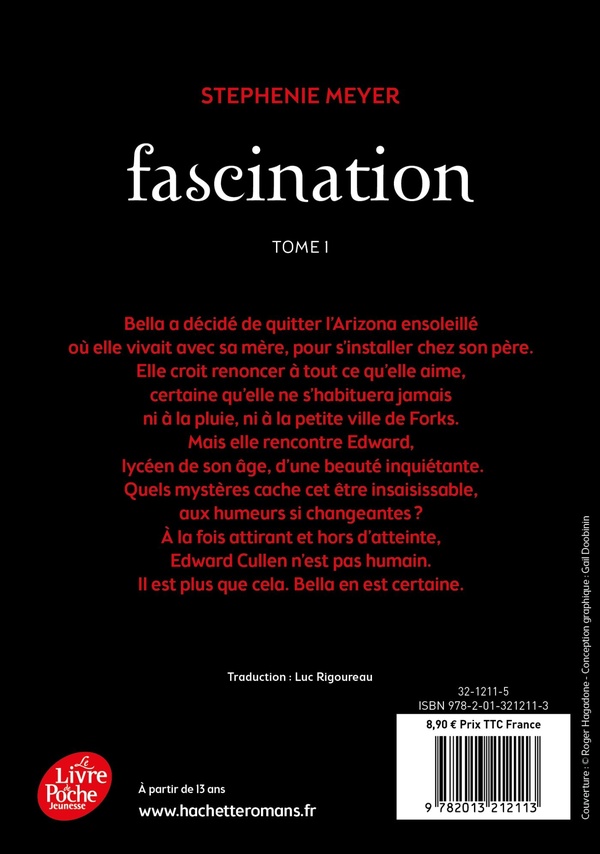 Quatrième de couverture de « Fascination »