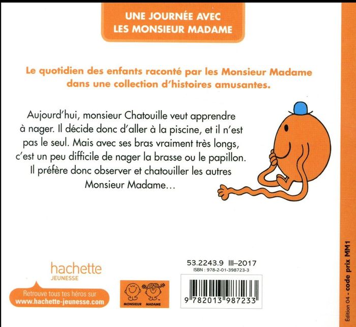 Quatrième de couverture de « Les monsieur madame vont à la piscine »
