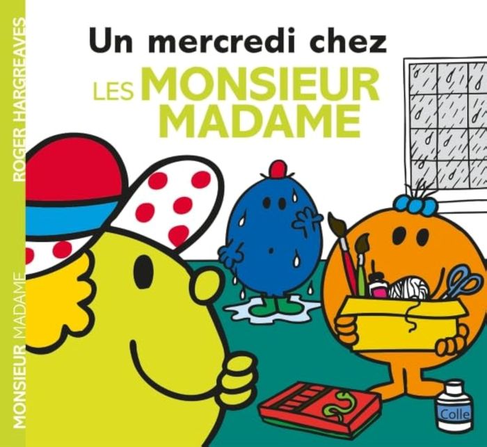 Couverture du livre « Un mercredi chez les monsieur madame » de Adam Hargreaves, librairie Les Contes Infusés à Corte