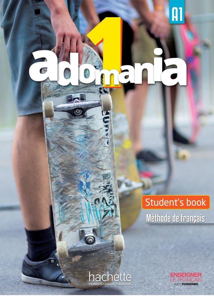 Couverture du livre « Adomania : méthode de français » de Corina Brillant, librairie Les Contes Infusés à Corte