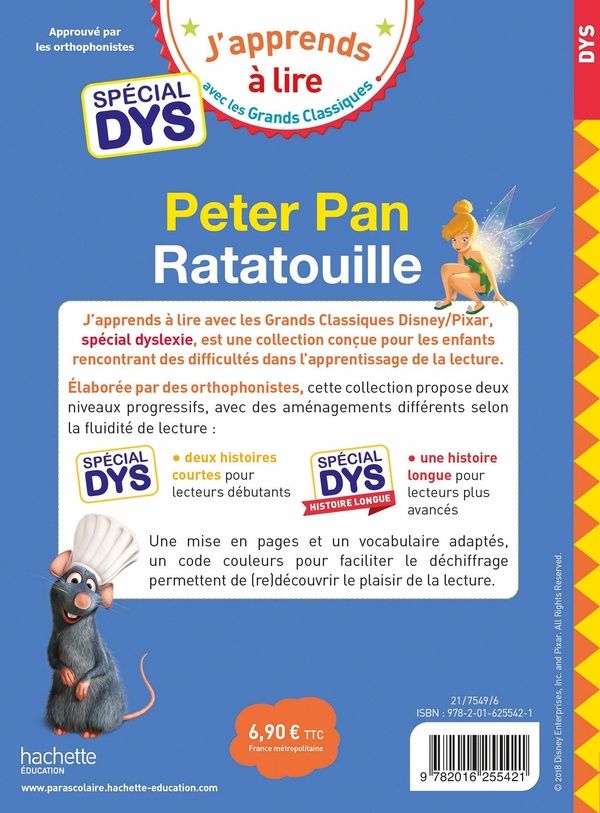 Quatrième de couverture de « Peter Pan »