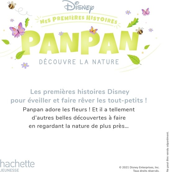 Quatrième de couverture de « DISNEY - MES PREMIERES HISTOIRES - PANPAN DECOUVRE LA NATURE »