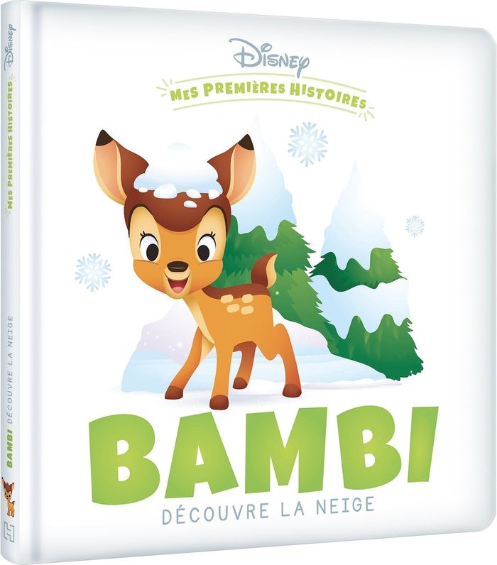 Couverture du livre « DISNEY - MES PREMIERES HISTOIRES - BAMBI DECOUVRE LA NEIGE » de Collectif, librairie Les Contes Infusés à Corte