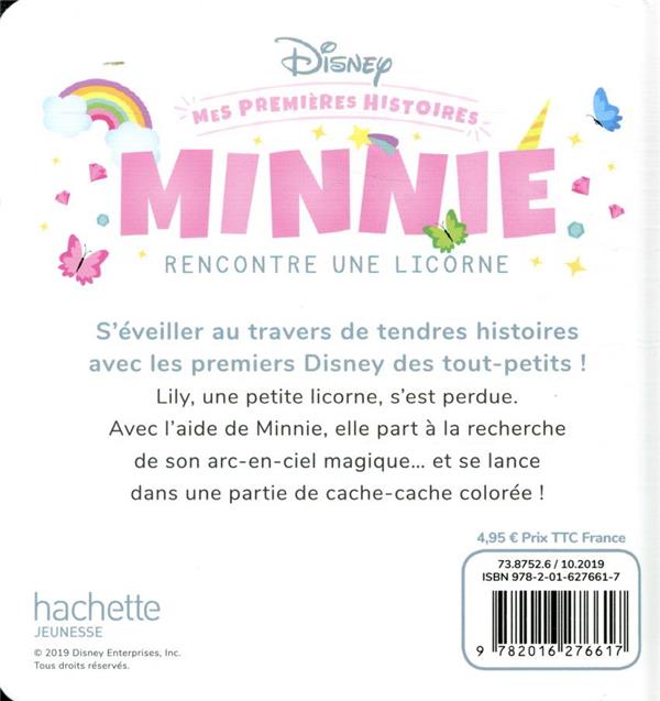 Quatrième de couverture de « DISNEY - MES PREMIERES HISTOIRES - MINNIE RENCONTRE UNE LICORNE »
