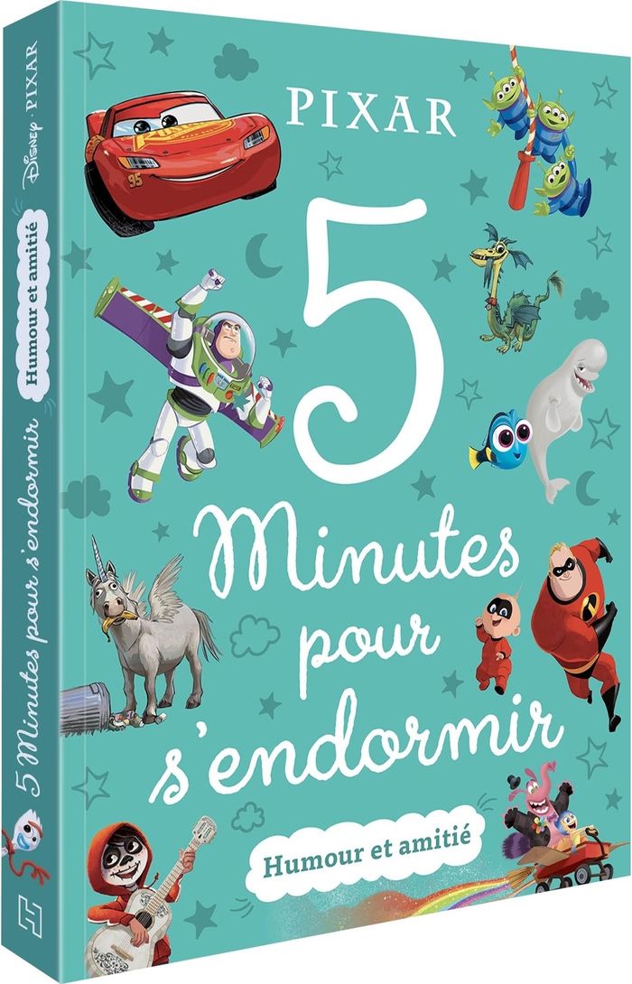 Couverture du livre « DISNEY PIXAR - 5 MINUTES POUR S'ENDORMIR - HUMOUR ET AMITIE » de Xxx, librairie Les Contes Infusés à Corte
