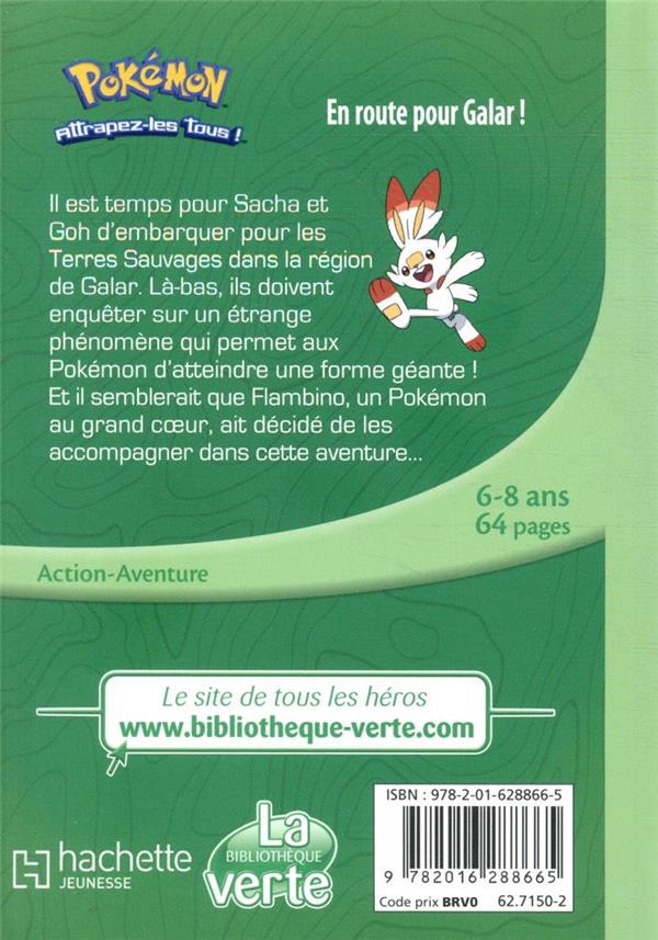 Quatrième de couverture de « POKEMON LES VOYAGES, TOME 03 - EN ROUTE POUR GALAR ! »