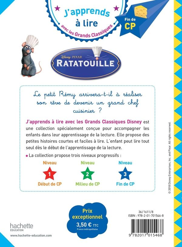 Quatrième de couverture de « Ratatouille »