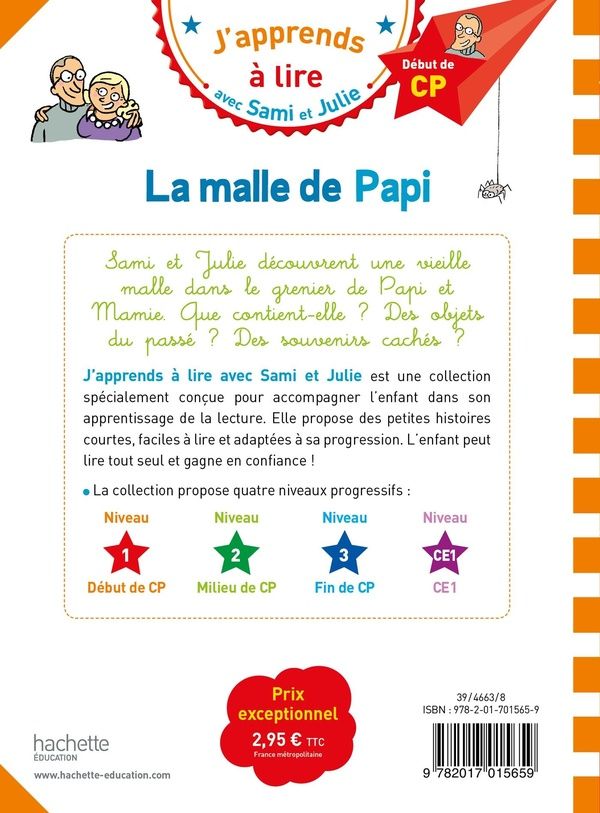 Quatrième de couverture de « La malle de Papi »