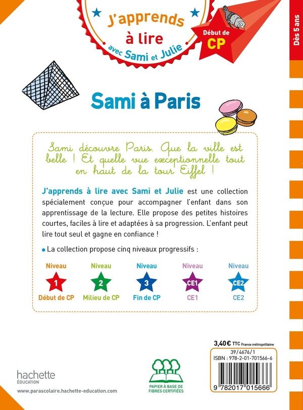 Quatrième de couverture de « Sami à Paris »