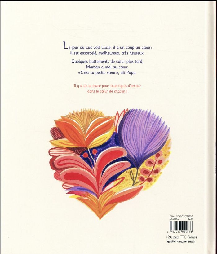 Quatrième de couverture de « Mon coeur »
