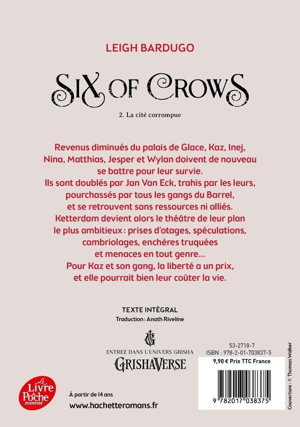 Quatrième de couverture de « La cité corrompue »