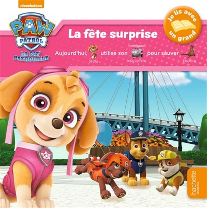 Couverture du livre « La fête surprise » de Nickelodeon, librairie Les Contes Infusés à Corte