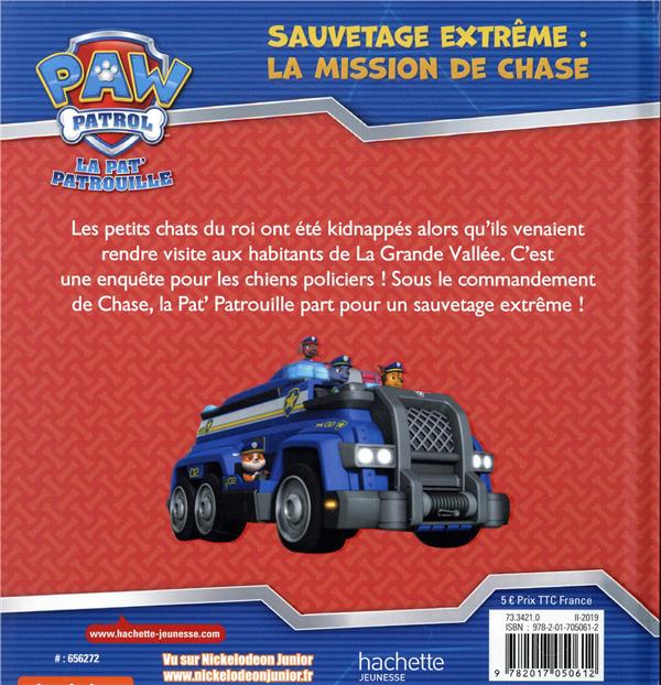 Quatrième de couverture de « Sauvetage extrême : la mission de Chase »