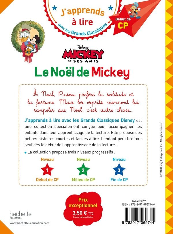 Quatrième de couverture de « Le Noël de Mickey »