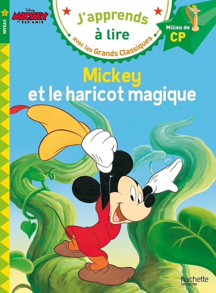 Couverture du livre « Mickey et le haricot magique », librairie Les Contes Infusés à Corte