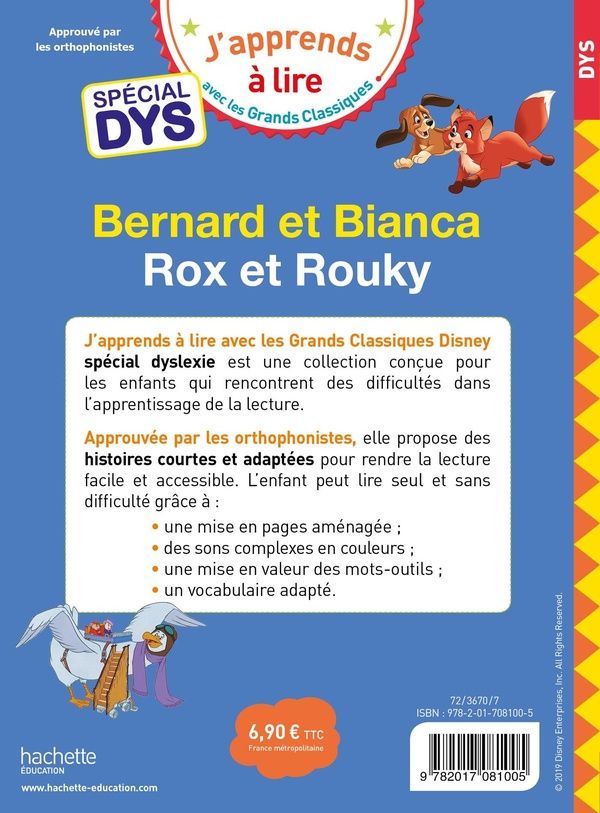 Quatrième de couverture de « Bernard et Bianca »