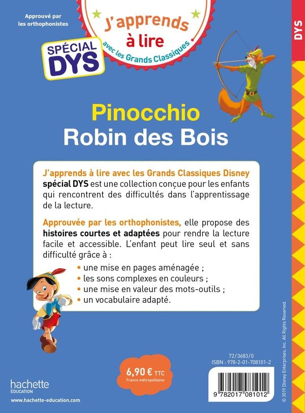 Quatrième de couverture de « Pinocchio »
