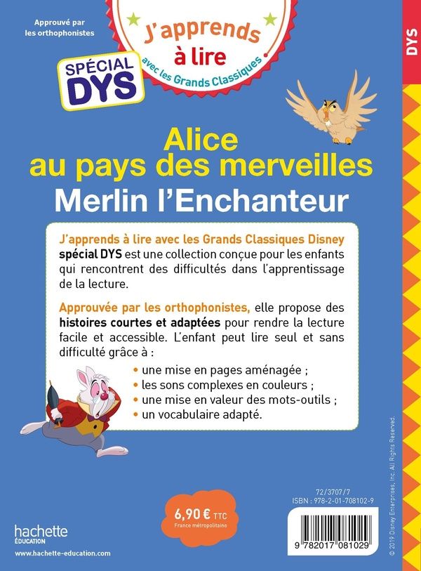Quatrième de couverture de « Alice au pays des merveilles »