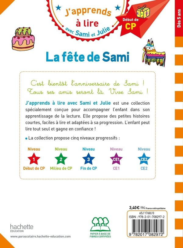 Quatrième de couverture de « La fête de Sami »