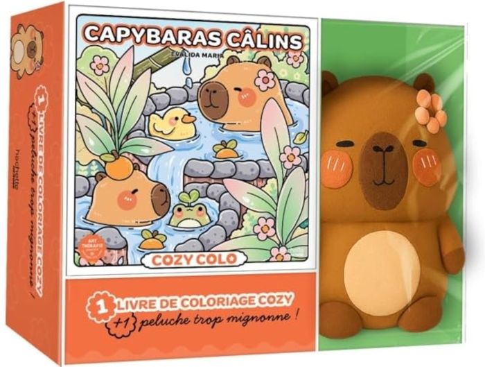 Couverture : COFFRET COZY + PELUCHE CAPYBARA