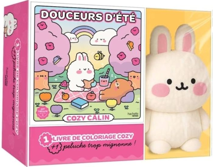 Couverture : COFFRET COZY + PELUCHE LAPIN